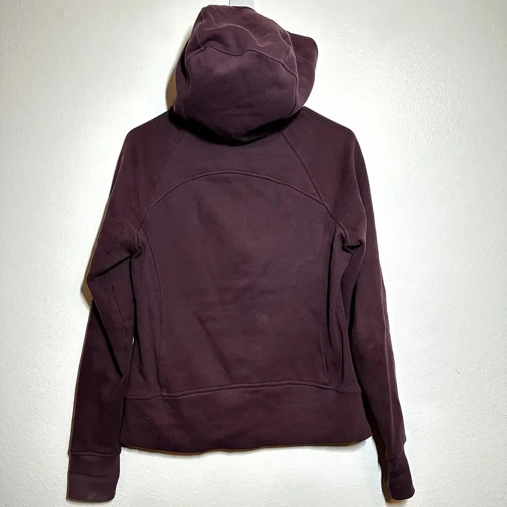 Lululemon Scuba Hoodie Light Cotton Fleece Pockets Dark Adobe Limited Edition 8